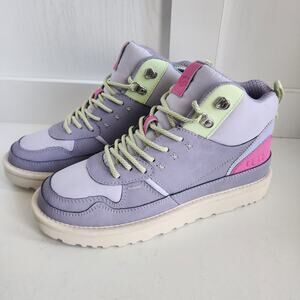 UGG Highland Hi Heritage Women's 9 Leather Purple Pink Hiker Sneaker Boot NWOT